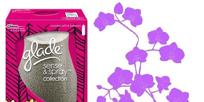Glade by Brise Sense&Spray Collection Sparkling floral 18ml + samolepka
