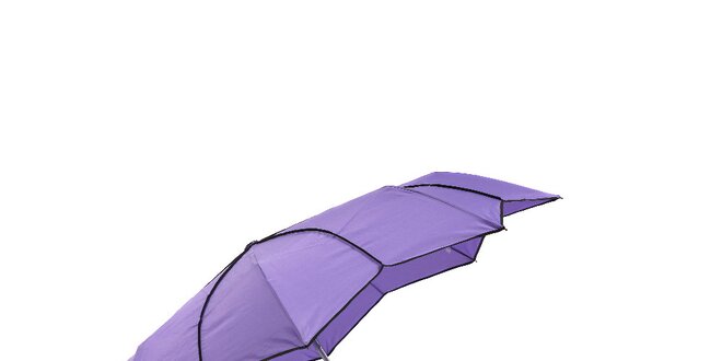 Dámský fialový skládací deštník Ferré Milano s netradičně vykrojenými okraji do tvaru hvězdy