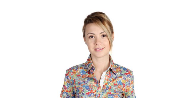 Dámská pestrobarevná květovaná košile Bonavita