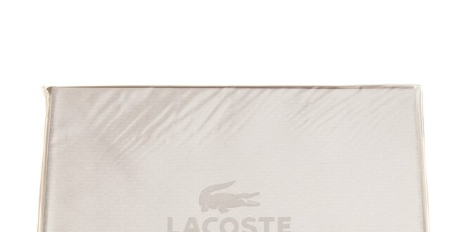 Krémový set ložního prádla Lacoste v provedení bavlněný satén