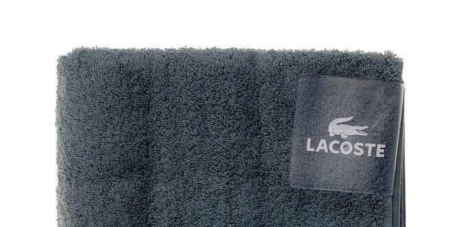 Ocelově modrý ručník Lacoste