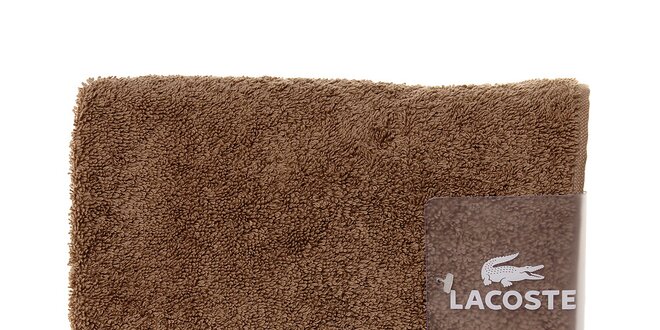 Oříškově hnědý ručník Lacoste