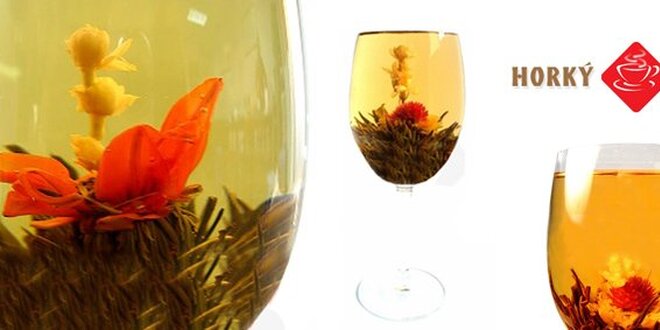 89 Kč za tři balení čínských kvetoucích čajů Blooming tea. SLEVA 50 %.