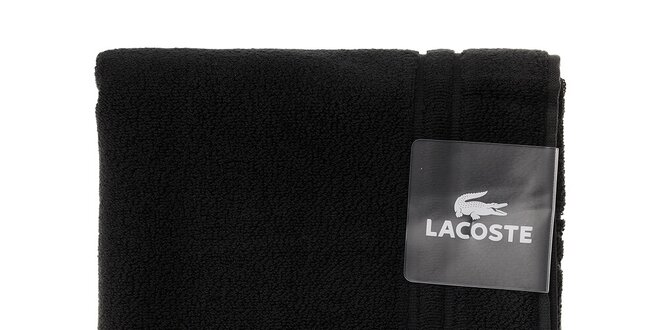 Černá koupelnová předložka Lacoste
