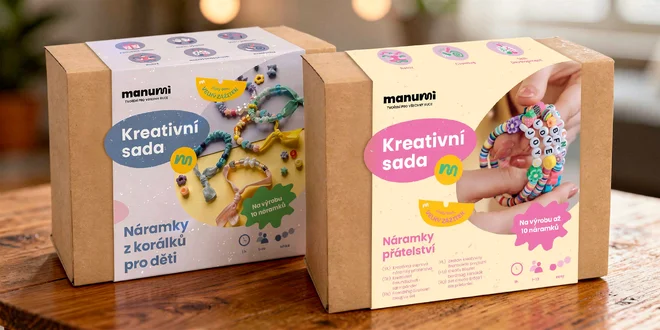 Kreativní sady pro výrobu náramků, přívěsků i mýdla