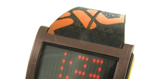 Dámské designové hodinky Fila s oranžovým logem