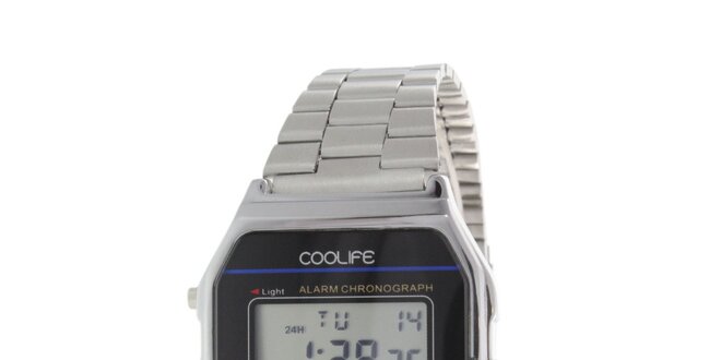 Ocelové digitální hodinky COOLIFE