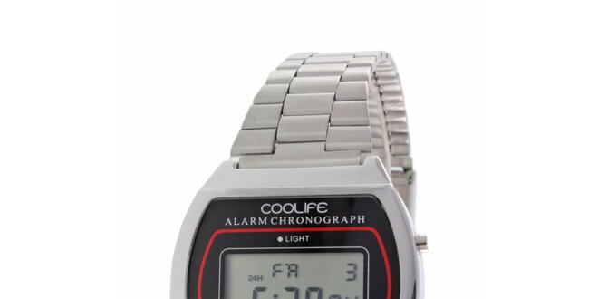 Ocelové sportovní digitální hodinky COOLIFE