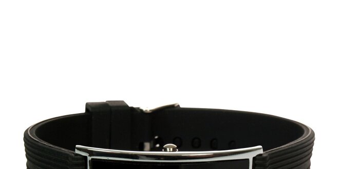 Černé minimalistické hodinky s led ciferníkem Titronic