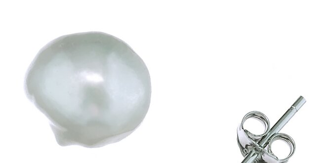 Náušnice Orchira s bílou perlou