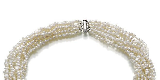 Náhrdelník Orchira s bílými perlami