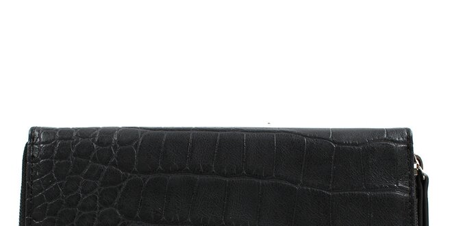Dámská černá peněženka na zip Sisley