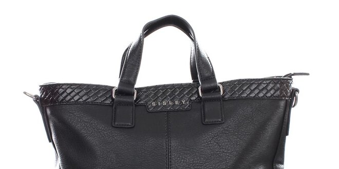 Dámská velká černá kabelka Sisley
