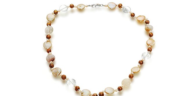 Perlový náhrdelník Orchira ve tvaru Y
