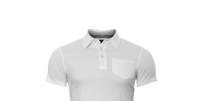 Pánské bílé polo tričko značky Bendorff s náprsní kapsou