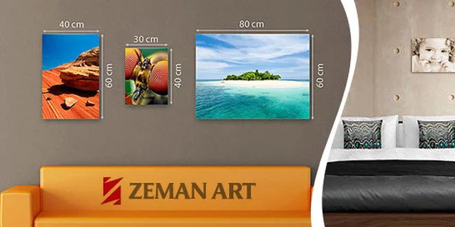 Tisk fotografie na malířské plátno na dřevěném rámu