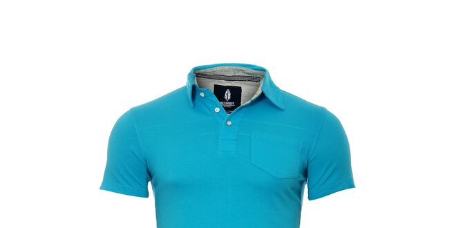 Pánské modré polo tričko značky Bendorff s náprsní kapsou