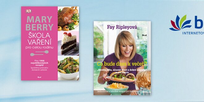 Dvě kuchařské knihy s recepty pro celou rodinu