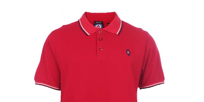Pánské rudé polo tričko s výšivkou The Spirit of 69