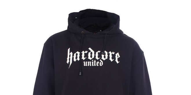Pánská černá mikina s nápisem Hardcore United