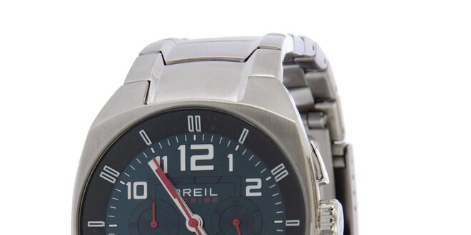 Pánské stříbrné analogové hodinky Breil