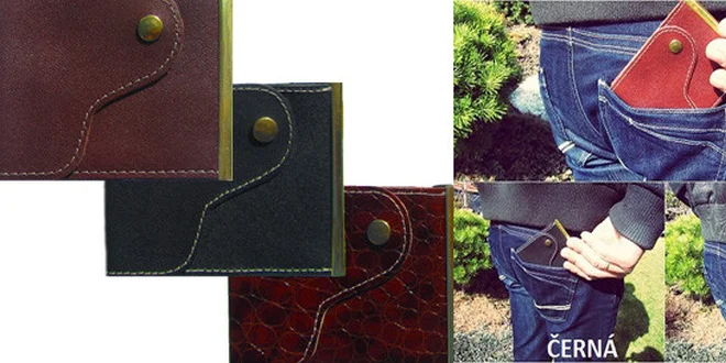 Ručně zpracovaná pánská peněženka z hovězí kůže