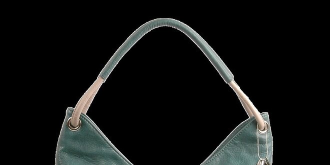 Dámská zelenošedá kabelka Bulaggi s béžovými detaily
