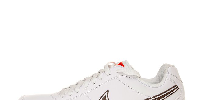 Pánské bílé tenisky Nike T77 Lite s hnědým logem
