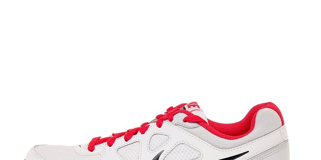 Dámské bílé běžecké boty Nike Revolution s růžovými detaily