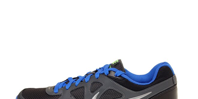 Pánské černé běžecké boty Nike Revolution s modrými detaily