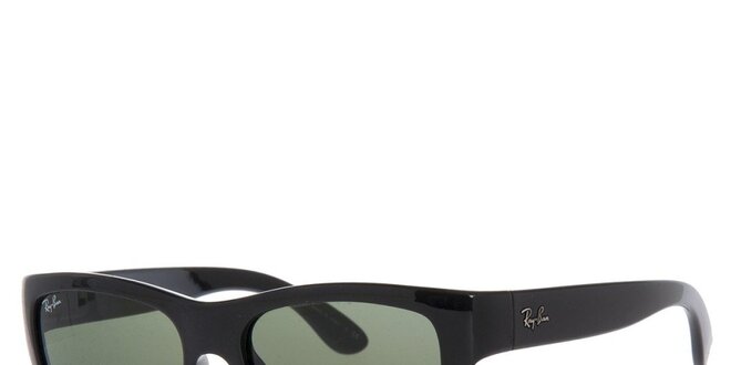 Černé sluneční brýle s tmavě zelenými skly Ray-Ban