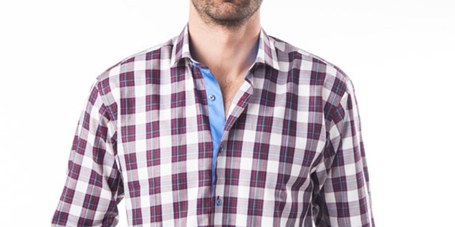 Pánská kostkovaná košile s modrými prvky Lexa Slater