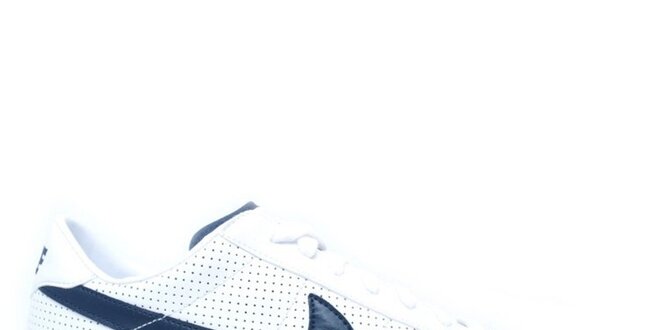 Pánské bílé tenisky s modrým logem Nike