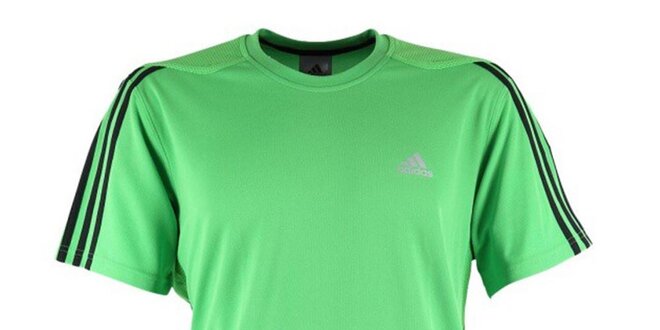 Pánské zelené tričko s krátkým rukávem Adidas