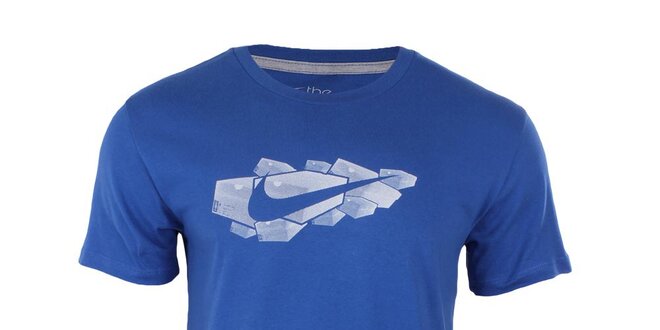 Pánské modré tričko s potiskem Nike