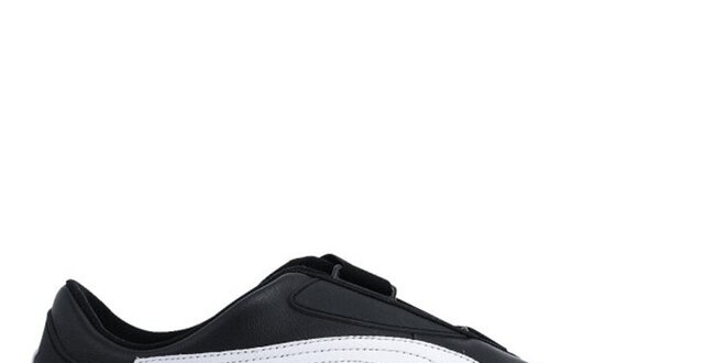 Pánské černé boty s bílým detailem Puma