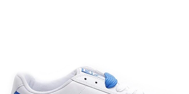 Pánské bílé tenisky s modrým pruhem Puma