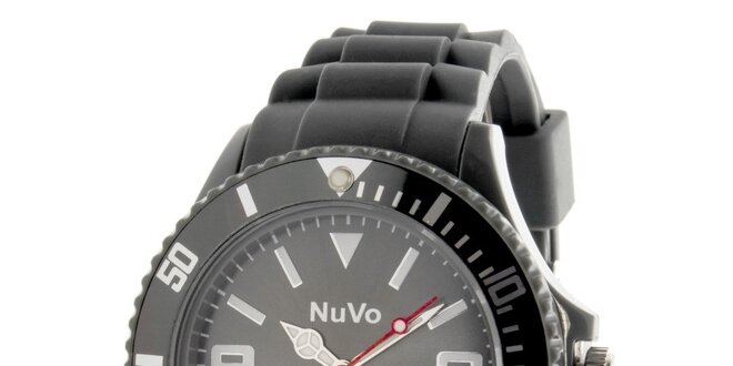 Šedé analogové hodinky NuVo