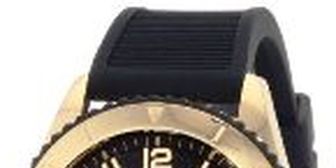 Dámské zlato-černé náramkové hodinky Tommy Hilfiger