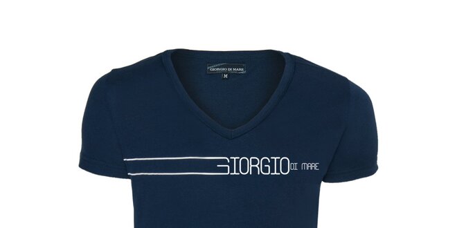 Pánské modré véčkové tričko Giorgio di Mare