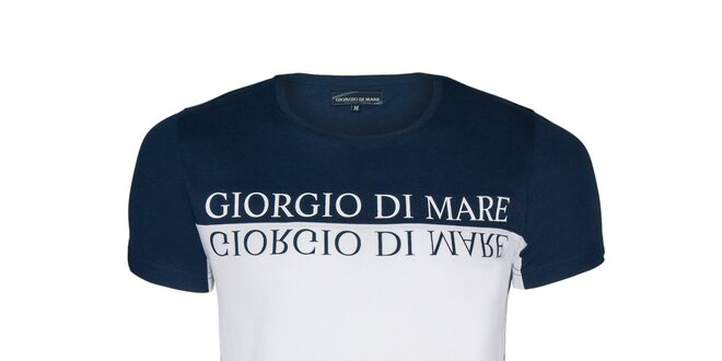 Pánské modro-bílé tričko Giorgio di Mare