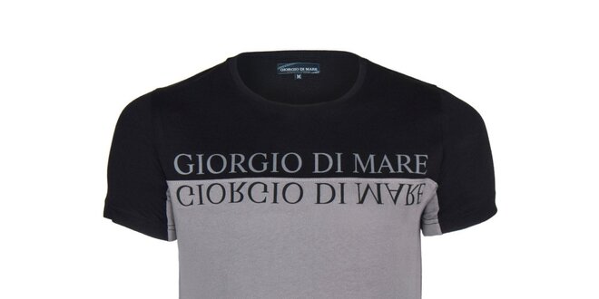 Pánské černo-šedé tričko Giorgio di Mare