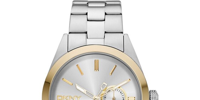 Ocelové hodinky ve stříbrné barvě DKNY