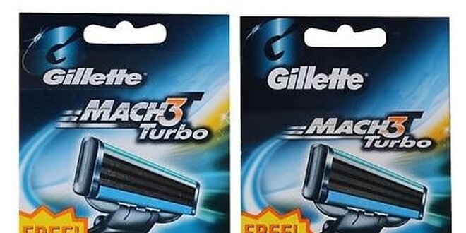 Gillette Mach3 Turbo náhradní hlavice 8+2