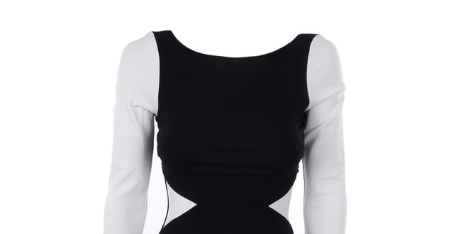 Dámské černo-bílé šaty Estella