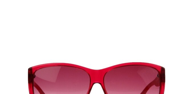 Malinové brýle s pruhovanými stranicemi Marc by Marc Jacobs