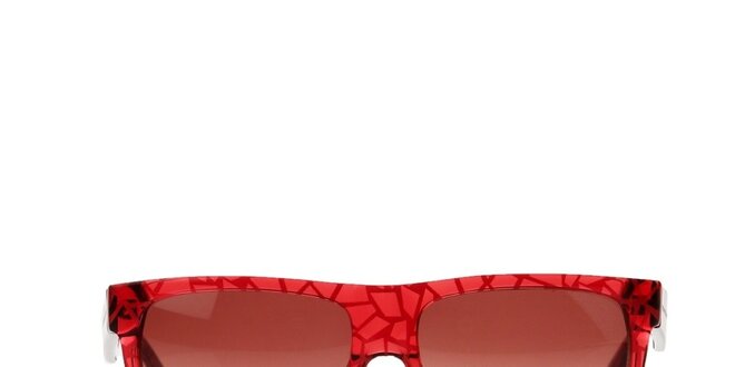 Dámské červené sluneční brýle se vzorem Marc by Marc Jacobs