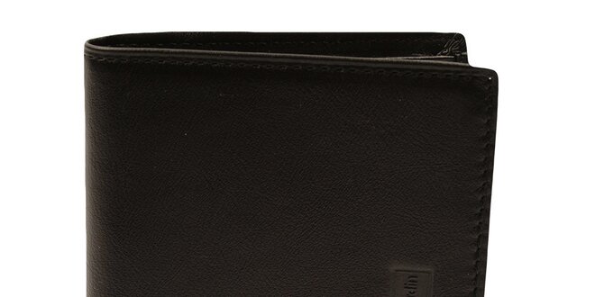 Pánská černá kožená peněženka Pierre Cardin