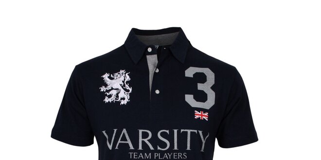 Pánské tmavě modré polo tričko Varsity Team Players