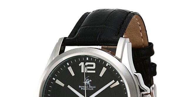 Pánské hodinky s černým ciferníkem Beverly Hills Polo Club